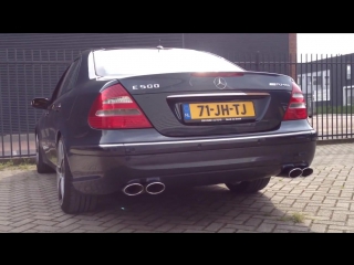 mercedes e500 w211 startup rev brutal sound